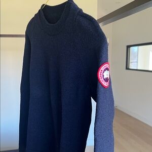 Canada Goose kids Dark Blue Crewneck Sweater